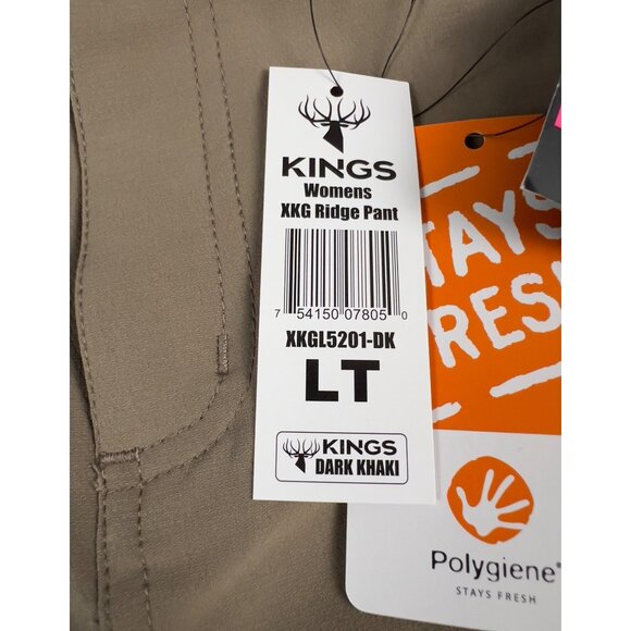 King's Camo XKG Ridge Pant - Women's Dark Khaki LT XKGL5201-DK-LT New Large Tall - Picture 4 of 7